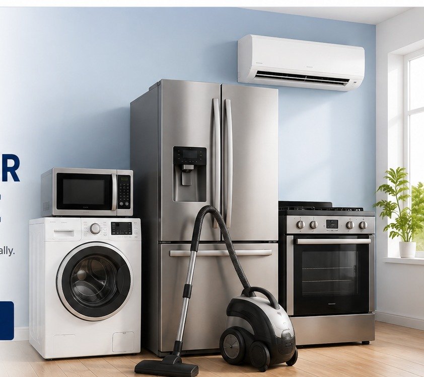 Home appliances available for repair